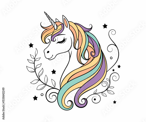 Unicorn and bail  t-shirt graphic design vector illustration .
