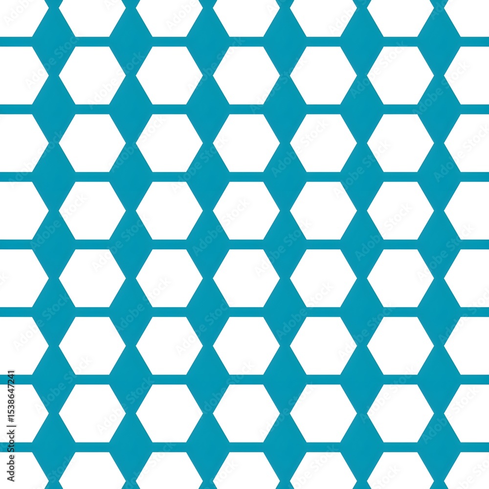 Fototapeta premium seamless pattern with blue hexagons