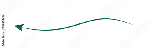 Long arrow. green arrow pointing right side. green horizontal arrow. Bold thine long arrow. Straight long arrow icon, Vector illustration.