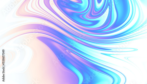 Картината върху платно Blue and purple marble acrylic overlay pattern with a transparent background