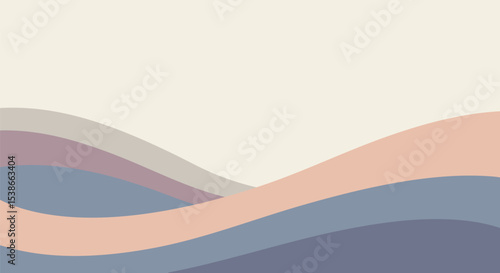 Serene Abstract Wavy Landscape