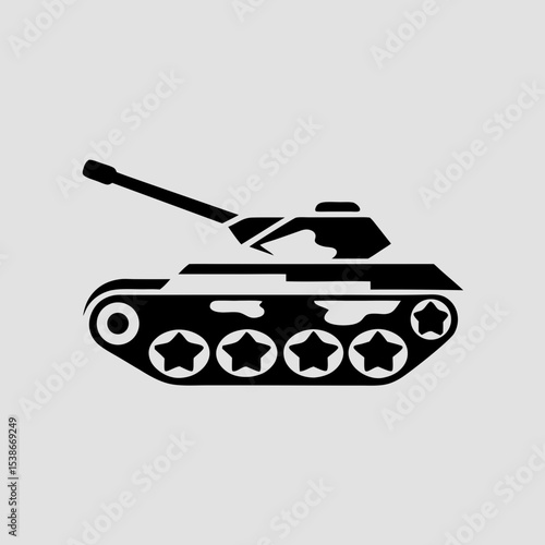 Army Tank Military Vector Illustration