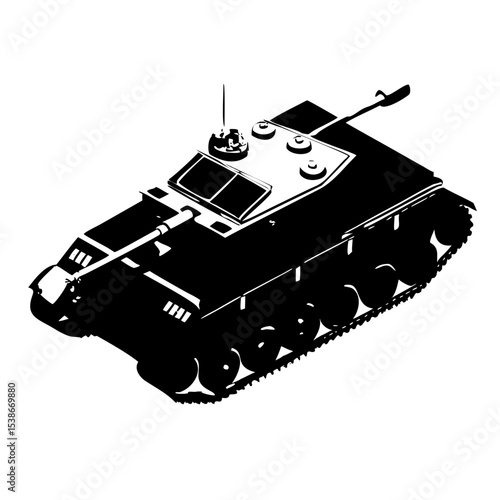 Army Tank Military Vector Illustration