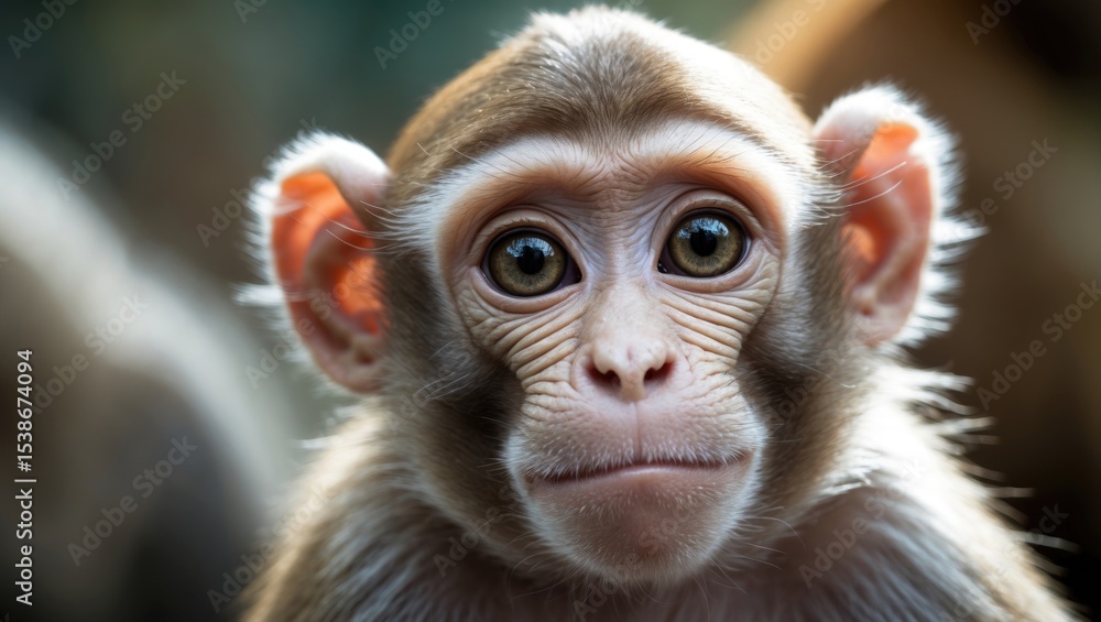 Gibraltar monkey family in their natural wild life habitat. Gibraltar monkey family in their natural wild life habitat.