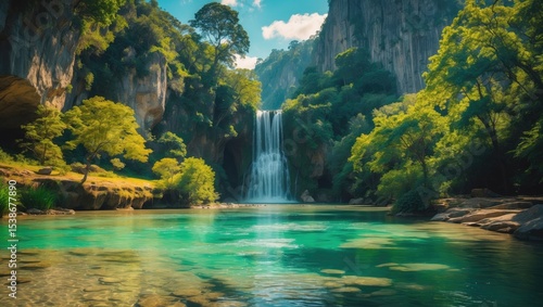 Cueva del Gato natural area situated in the municipality of within the natural park.