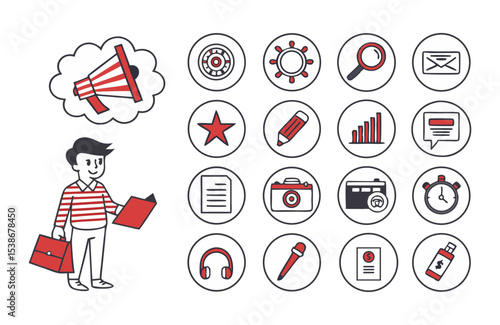 vector set of medical icons