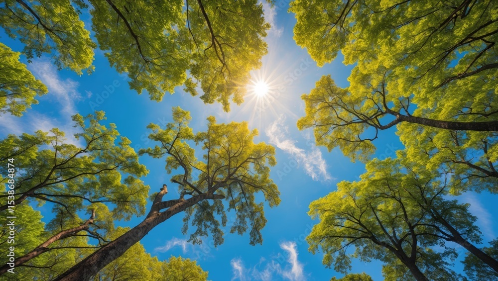Obraz premium A stunning panorama of a solitary tree