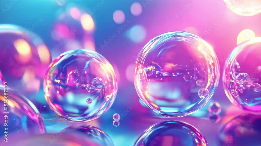 Dynamic Colorful Abstract Bubbles Background Dynamic Colorful Abstract Bubbles Background