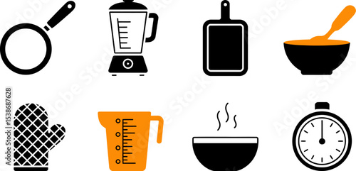 Stock vector illustration of kitchen tools and cooking utensils for culinary and food preparation needs editable stock vector illustration