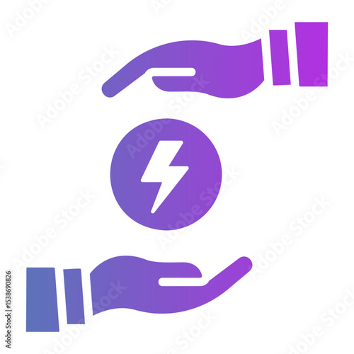 save energy Gradient icon