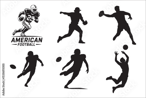 American Football Player Silhouette

Quarterback Throw Vector Design

Touchdown Action Football Illustration

Helmeted Football Player Silhouette

Gridiron Football Sport Vector Art