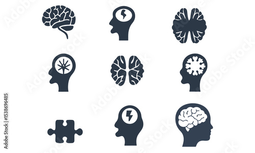 Mental Health, Alzheimer's Disease and Dementia Icon