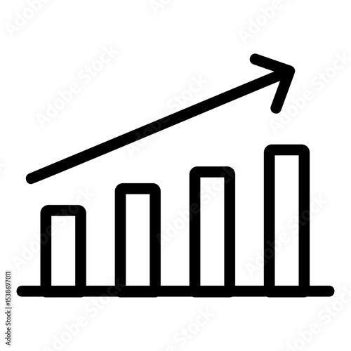 recession Line Icon