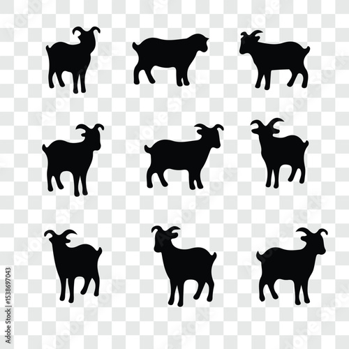 Cute facial expression icon of the sheep