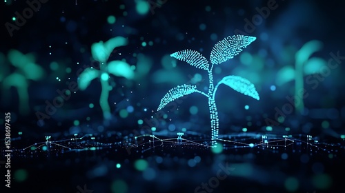 Digital Plant Growth Illuminated Sapling in Networked Environment Technology