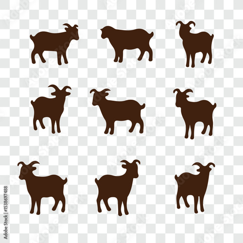 Cute facial expression icon of the sheep