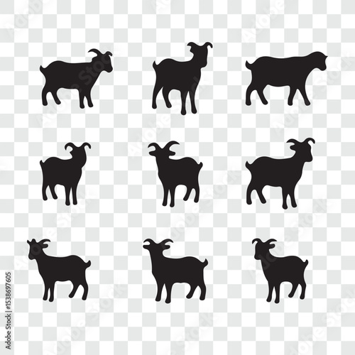 Cute facial expression icon of the sheep