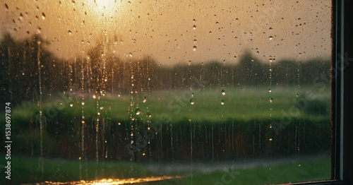 rain drops on the window
