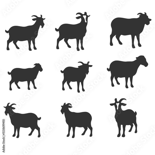 Cute facial expression icon of the sheep