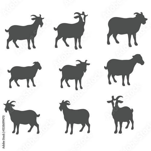 Cute facial expression icon of the sheep
