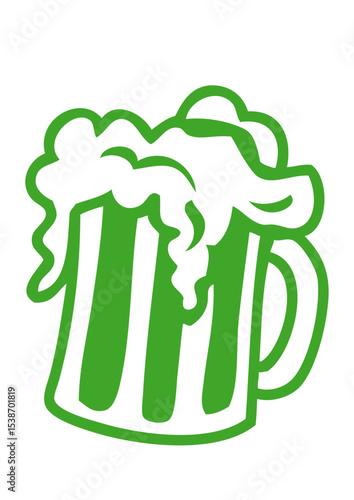 biere alcool boisson verre chope dessin
