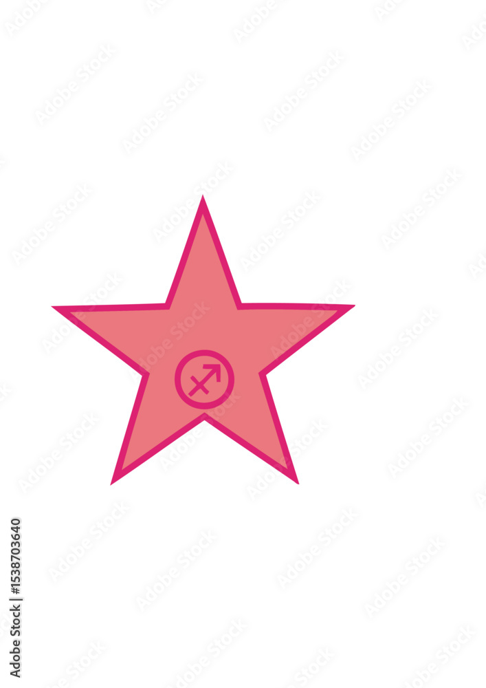 Obraz premium etoile stars signe astrologique sagittaire