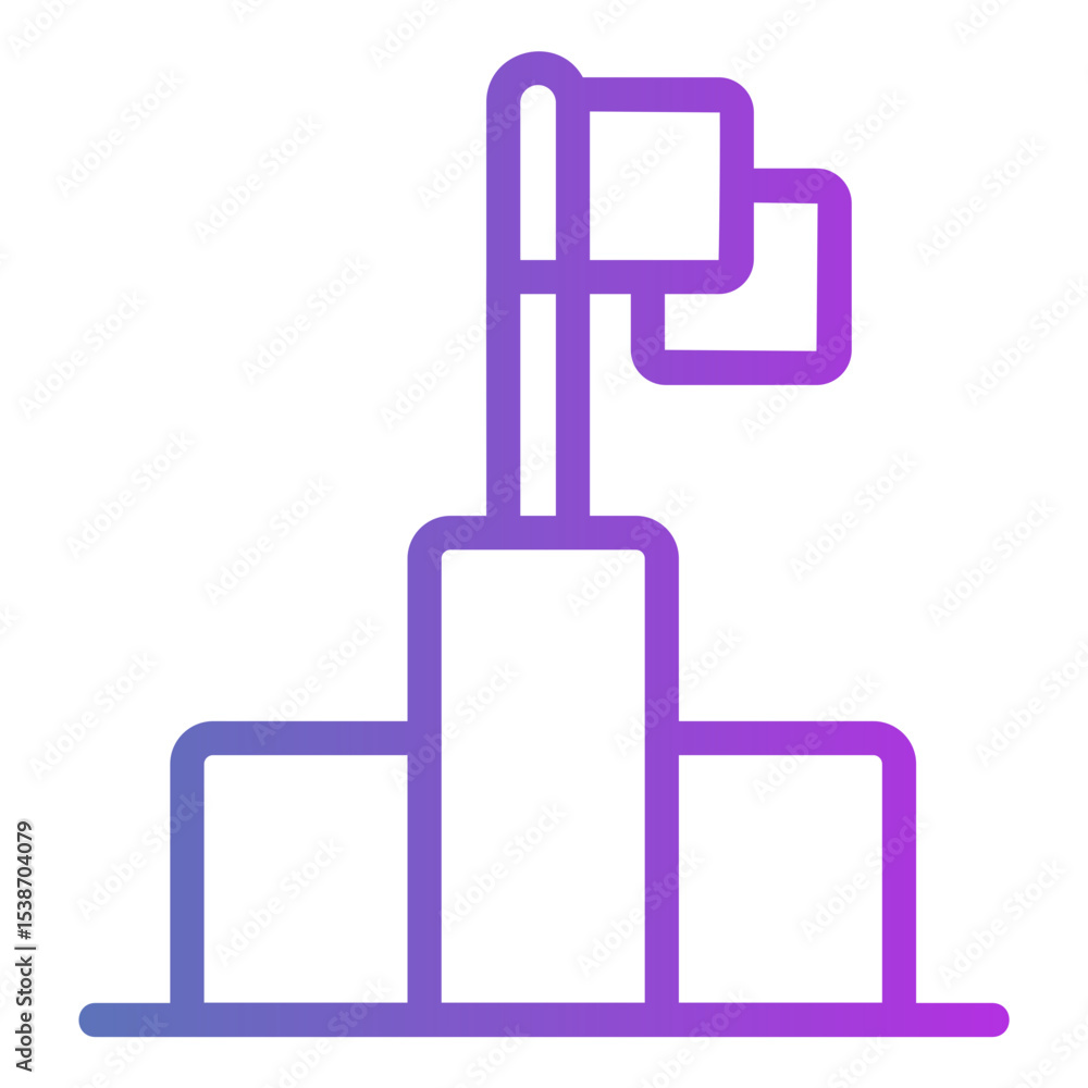 Obraz premium goal Gradient icon