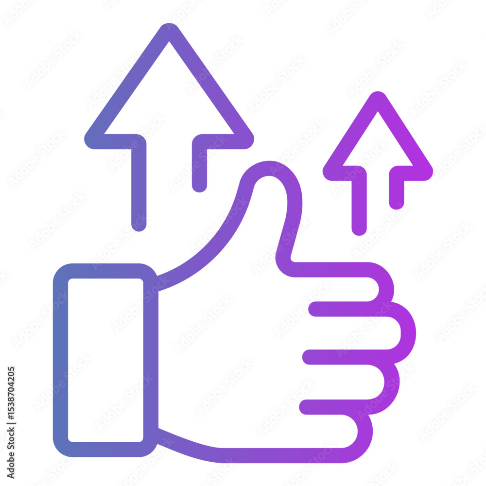 Obraz premium motivation Gradient icon