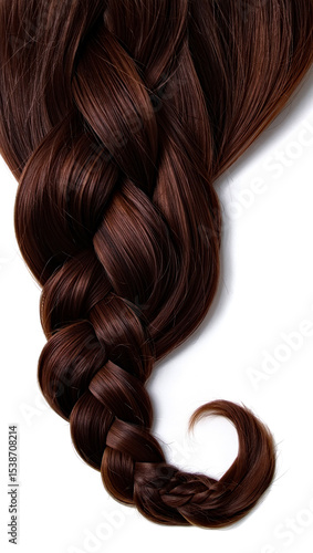 Women brown haired on a white background.