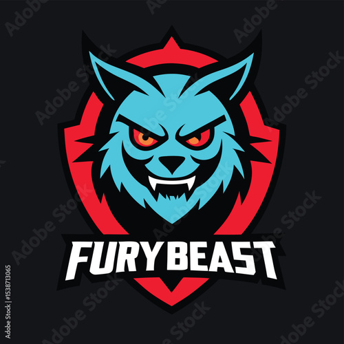 Fury Beast A Fierce Gaming and Esports Mascot Logo