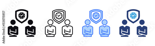 Dependability icon sheet multiple style collection