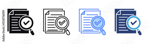 Scrutiny icon sheet multiple style collection