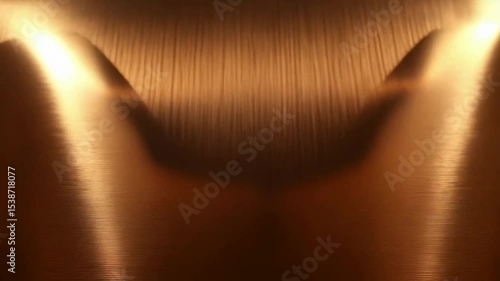 Abstract copper background with light reflection and subtle surface texture