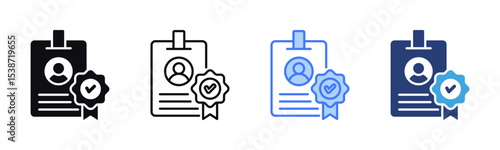 Verified Account icon sheet multiple style collection