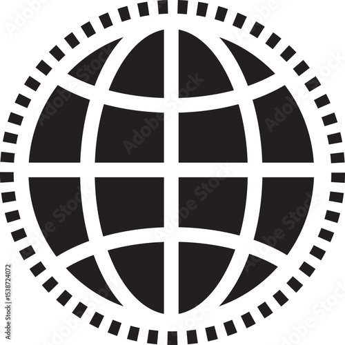 World abstract concept design. retro futuristic design element. Vector de un mundo en concepto abstracto.