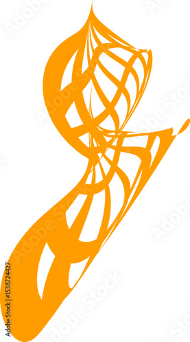 Orange World abstract concept design. retro futuristic design element. Vector de un mundo en concepto abstracto.