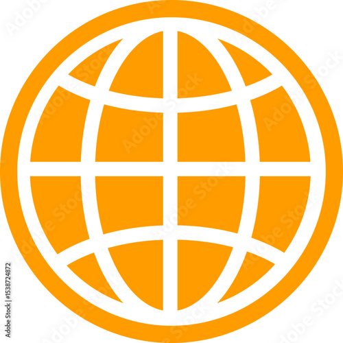 Orange World abstract concept design. retro futuristic design element. Vector de un mundo en concepto abstracto.