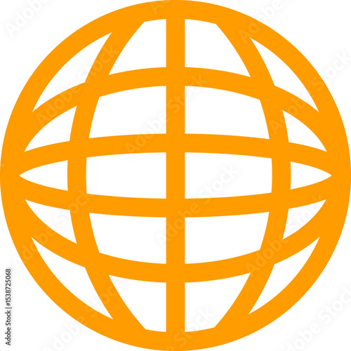Orange World abstract concept design. retro futuristic design element. Vector de un mundo en concepto abstracto.