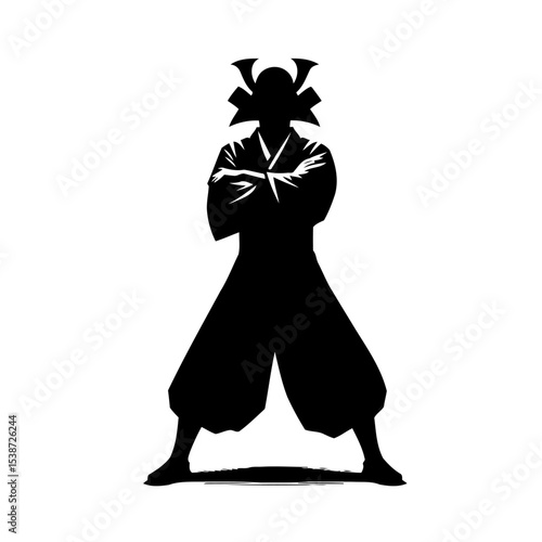 Silhouette Of Samurai Masterpiece Of Japanese Warrior Culture