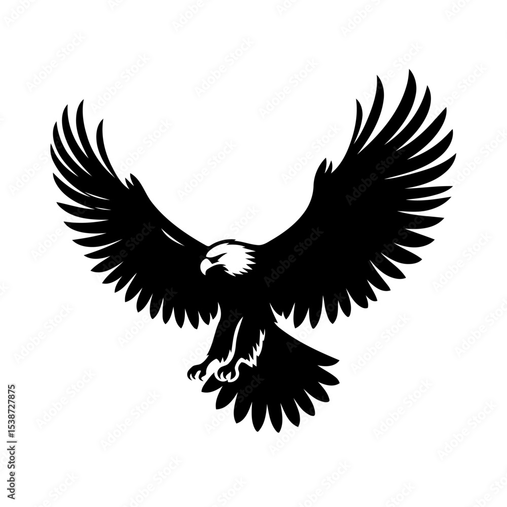 Obraz premium Eagle In Flight Vector Graphic