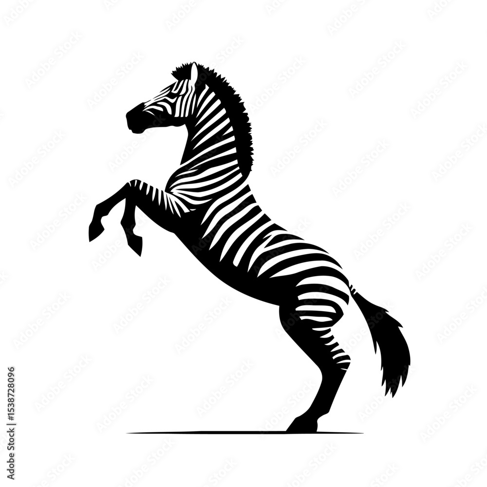 Fototapeta premium Zebra In Stunning Wildlife