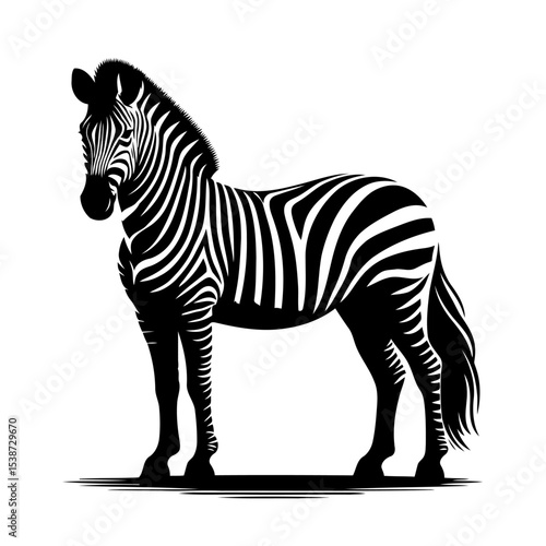 Zebra Stunning Wildlife Silhouette