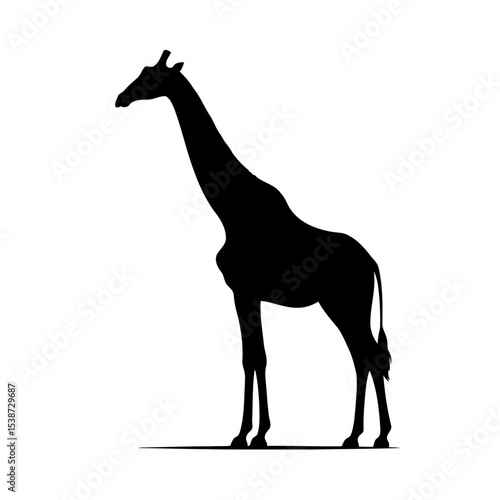 Giraffe Silhouette Stunning Vector Graphic