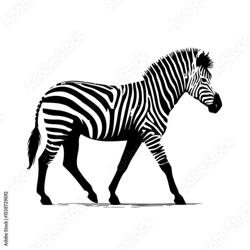 Zebra In African Savanna Stunning Wildlife