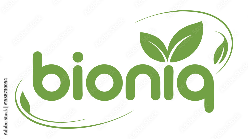 Fototapeta premium Modern, Eco-Friendly Logo for Bioniq
