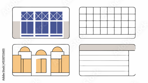 Website Wireframes and UI Elements