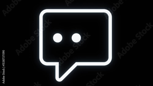 Commenting Animated Icon, Typing, Looping video