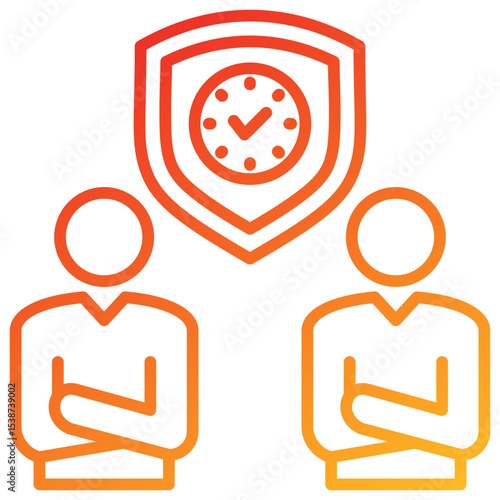 Dependability Line Gradient Icon