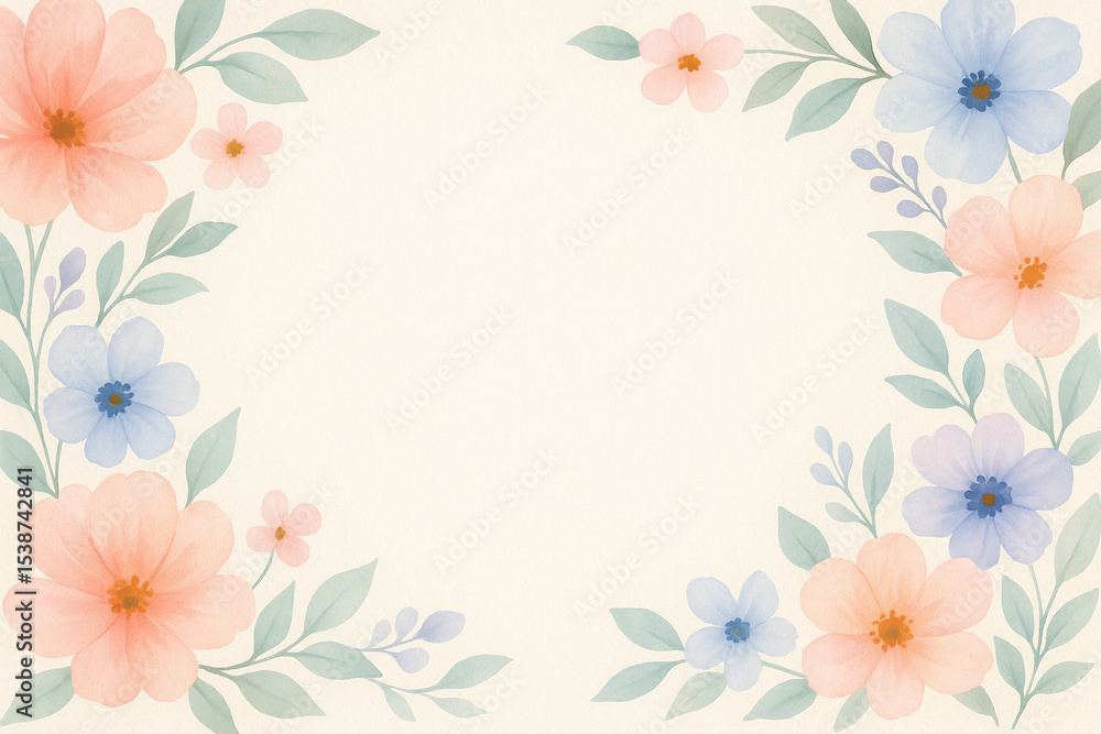 floral background with flowers floral background with flowers