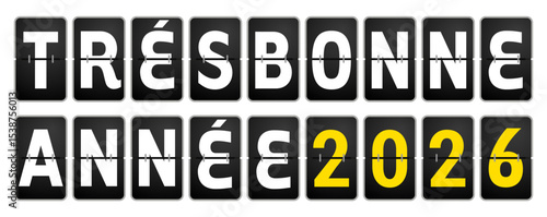 TRÉS BONNE ANNÉE 2026 aéroport VECTEURS